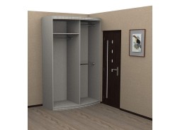 "Радуга" выпуклый радиусный шкаф купе (600)