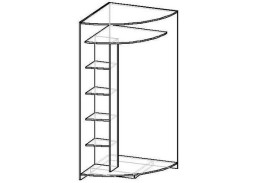 "Мебелайн 1" радиусный шкаф купе 38 300 Р. в Вира Мебель "Мебелайн 1" радиусный шкаф купе