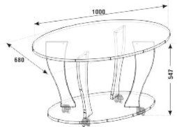 "Смоленск СЖ-03" журнальный столик