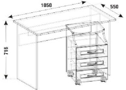 "Смоленск СП-01" стол письменный