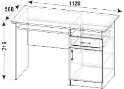 "Смоленск СП-03" стол письменный