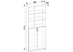 "Смоленск ШК-03" стеллаж закрытый