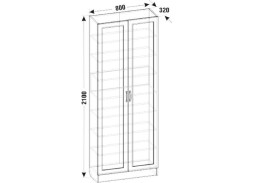 "Смоленск ШК-04" стеллаж закрытый