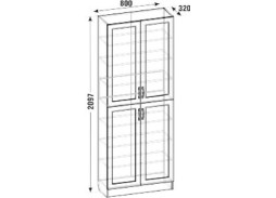 "Смоленск ШК-05" стеллаж закрытый