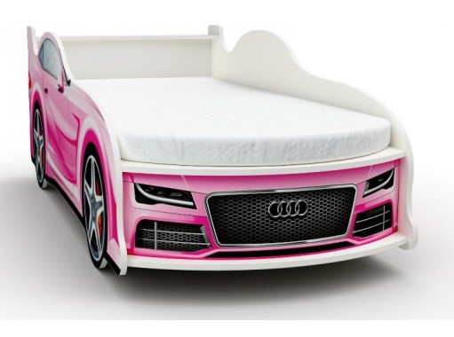 "Ауди" розовая кровать машинка