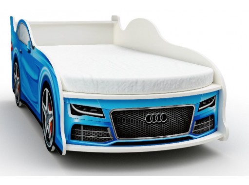 "Ауди" синяя кровать машинка