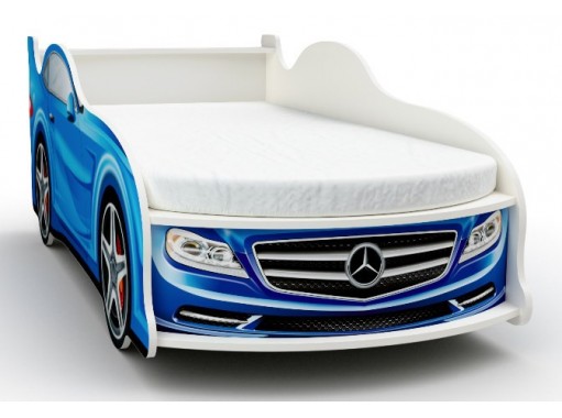 "Мерседес" синяя кровать машинка