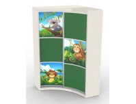 Радион детский радиусный шкаф купе с фотопечатью №3