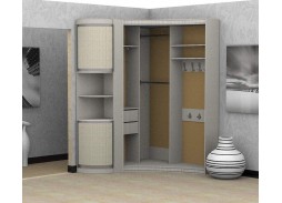 "Прадо" асиметричный радиусный шкаф купе