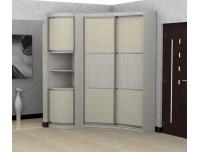 Прадо с угловым элементом асиметричный радиусный шкаф купе