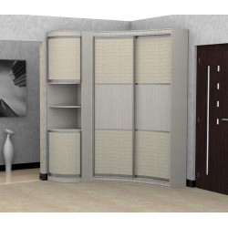 Прадо с угловым элементом асиметричный радиусный шкаф купе