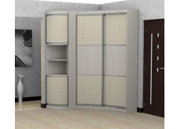 "Прадо" асиметричный радиусный шкаф купе