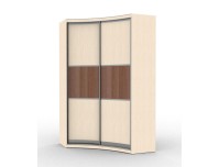 Джульетта радиусный шкаф купе (корпус дуб молочный)