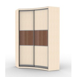  Джульетта радиусный шкаф купе (корпус дуб молочный)