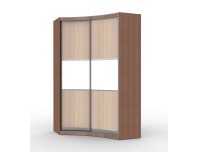 Джульетта радиусный шкаф купе (корпус шимо коричневый)
