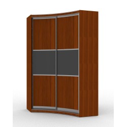  Джульетта радиусный шкаф купе (корпус итальянский орех)