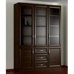 книжный 3-х створчатый стеллаж Библиограф №6