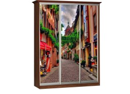 "Легенда 6" шкаф купе с фотопечатью 3-х дверный 44 950 Р. в Вира Мебель "Легенда 6" шкаф купе с фотопечатью 3-х дверный